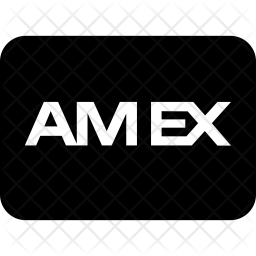 256x256 American Express Icon Of Glyph Style