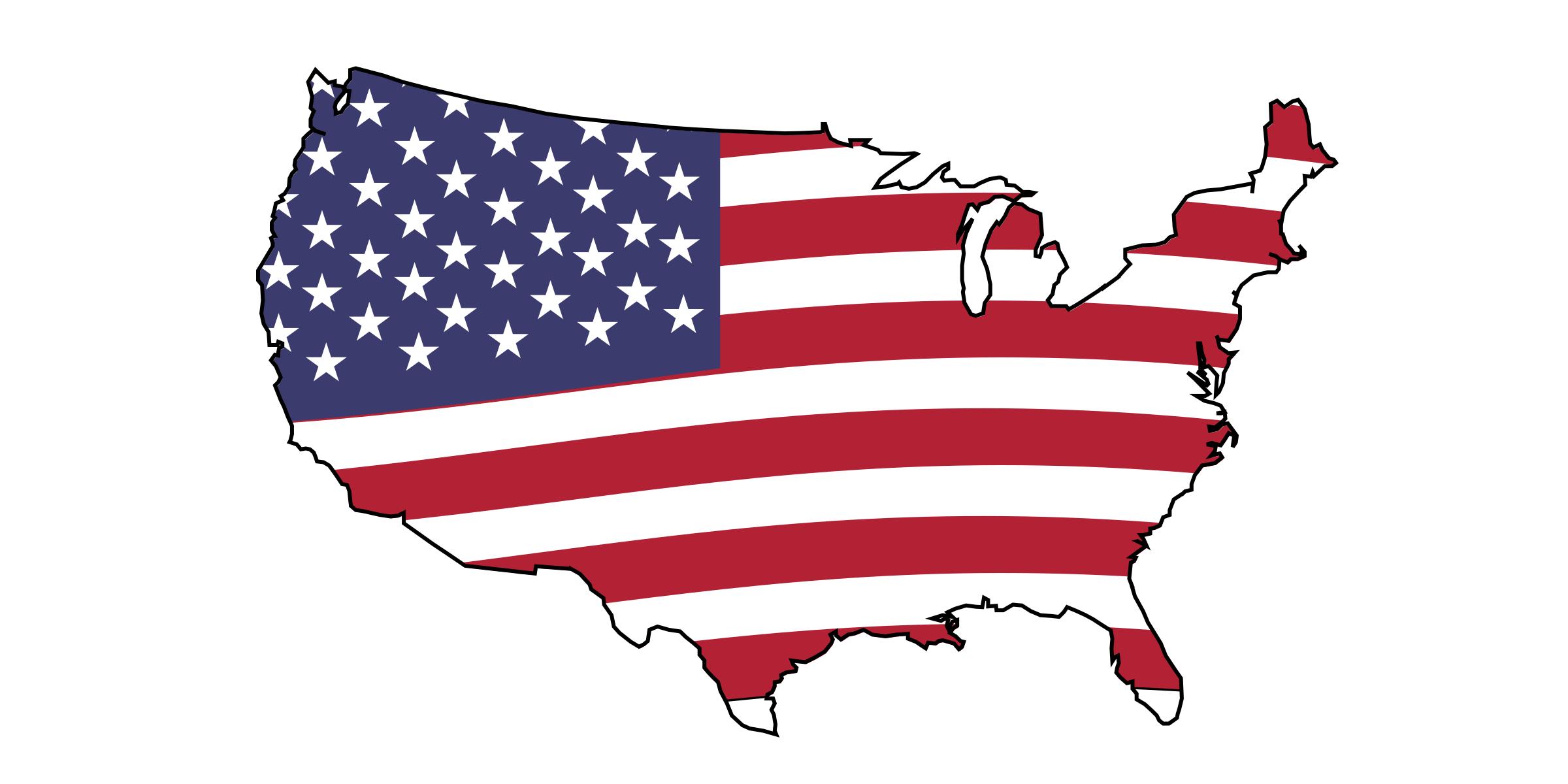 2400x1200 Animation Of American Flag Icons Png