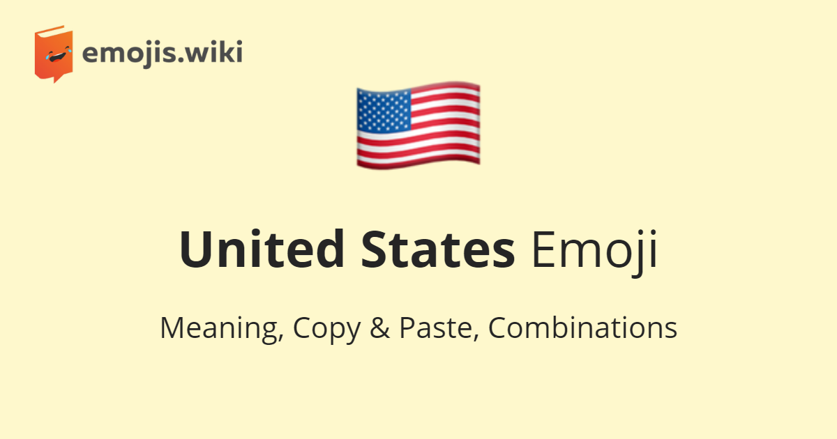 1200x630 United States Emoji Meaning, Copy Paste