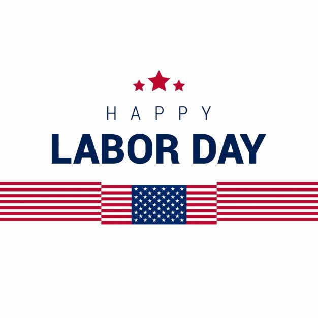 626x626 American Flag With Typography Labor Day Vector Free Download