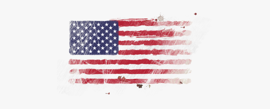 920x371 Usa Flag Png Torn