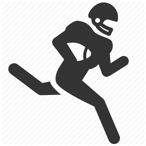 512x512 American Football, Player, Rugby, Run, Running, Sport Icon
