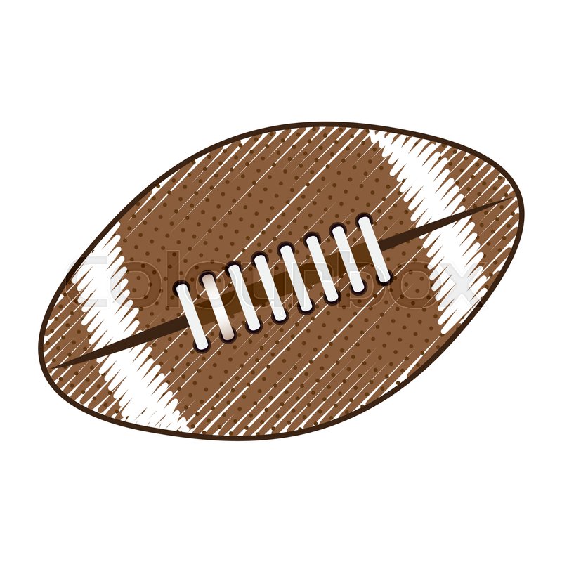 800x800 American Football Ball Icon Image Stock Vector Colourbox