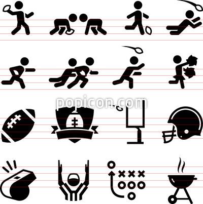 400x403 American Football Icons
