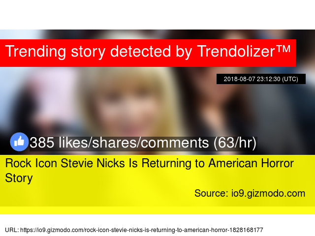 Rock Icon Stevie Nicks Is Returning To American Horror Story 640x480 Rock Icon Stevie Nicks Is Returning To American Horror Story