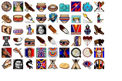390x260 Native American Iconset