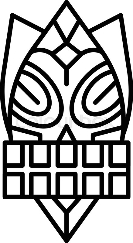 438x800 American Idol Icon Outline American Stock Vector Colourbox