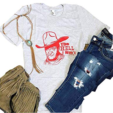 385x382 Women's John Wayne The Duke American Idol Icon Adult T