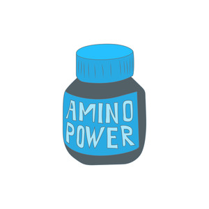 300x300 Amino Acids Icon In Cartoon Style Isolated On White Background