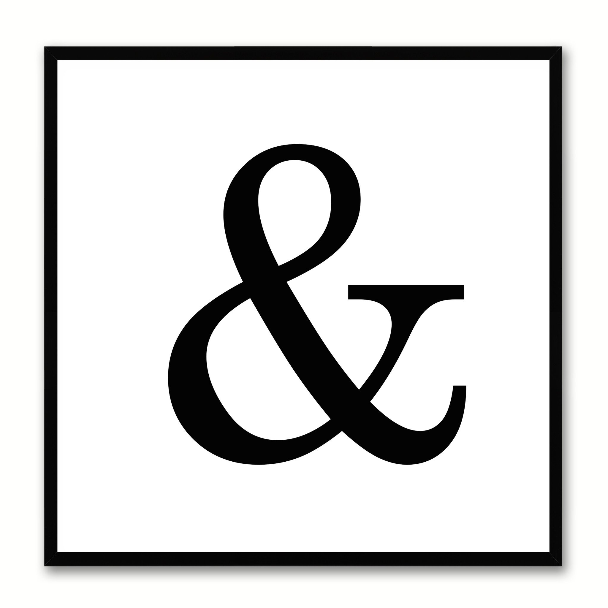 2048x2048 Ampersand Social Media Icon Wall Art Home Frames Spotcolorart