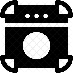 256x256 Amplifier Icon Of Glyph Style