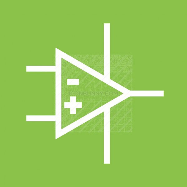600x600 Operational Amplifier Line Multicolor Bg Icon