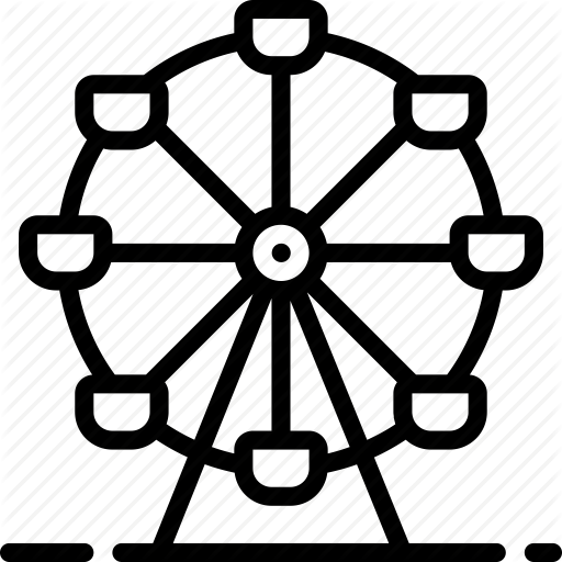 512x512 Amusement Park, City, City Park, Ferris, Park, Wheel Icon