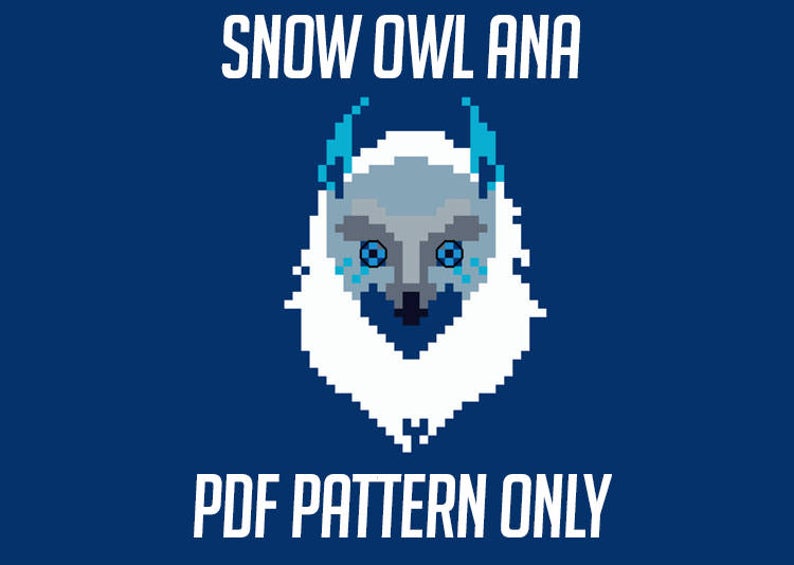 794x565 Snow Owl Ana Icon Pdf Pattern Only Etsy