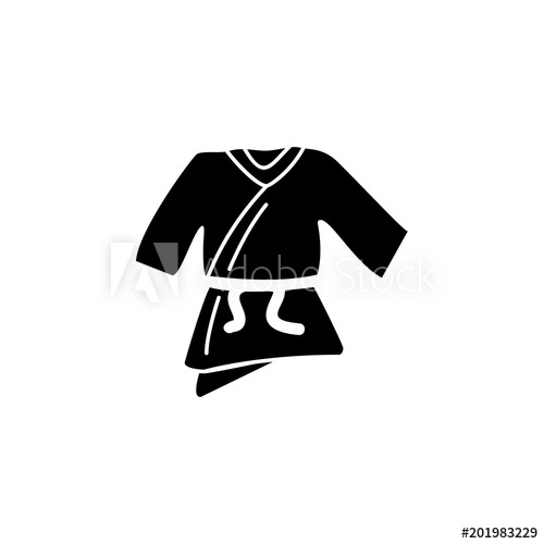 500x500 Kimono Icon Element Of Fighting Ana Mma Illustration Premium