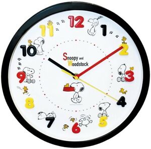 300x296 Snoopy Wall Clock Icon Wall Clock Analog Display Black Ebay