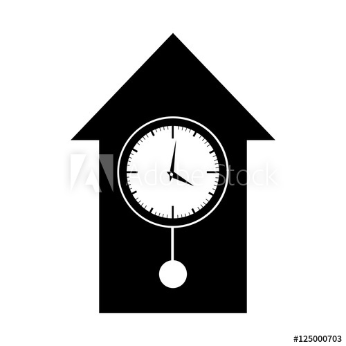 500x500 Analog Clock Icon Image Vector Illustration Design