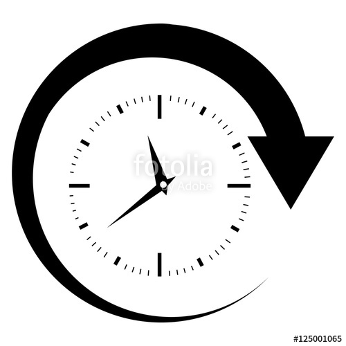 500x500 Analog Clock Icon Image Vector Illustration Design Stock Image