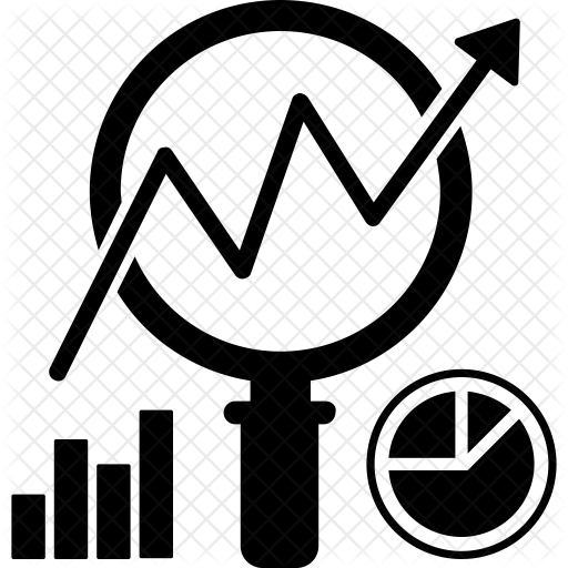 512x512 Market Analysis Icon Of Glyph Style