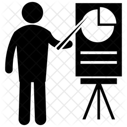 256x256 Business Analyst Icon Of Glyph Style