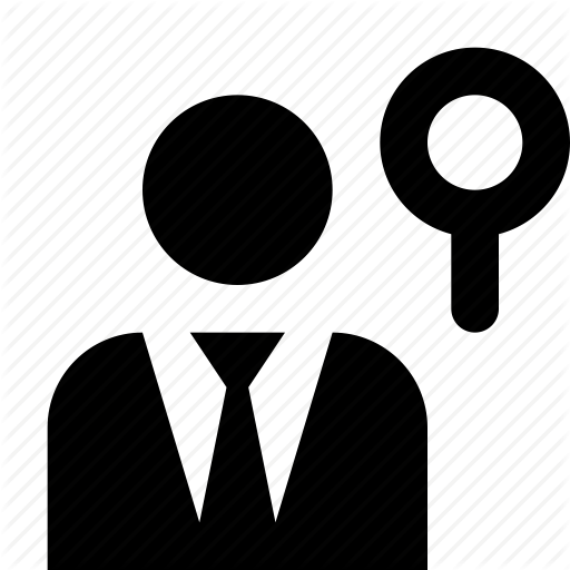 512x512 Analyst, Detective, Find, Investigator, Magnifying Glass, Search Icon