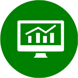 256x256 Green Analytics Icon