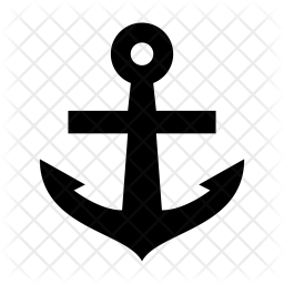 256x256 Anchor Icon Of Glyph Style