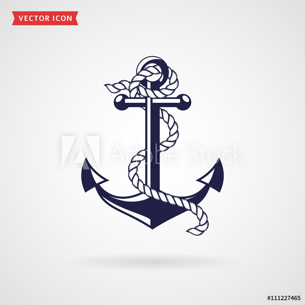 1000x1000 Fotografie, Obraz Anchor Icon Posters Cz