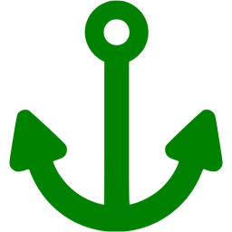 256x256 Green Anchor Icon