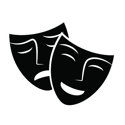 416x416 Ancient, Greek, Theatre Mask Stock Vectors