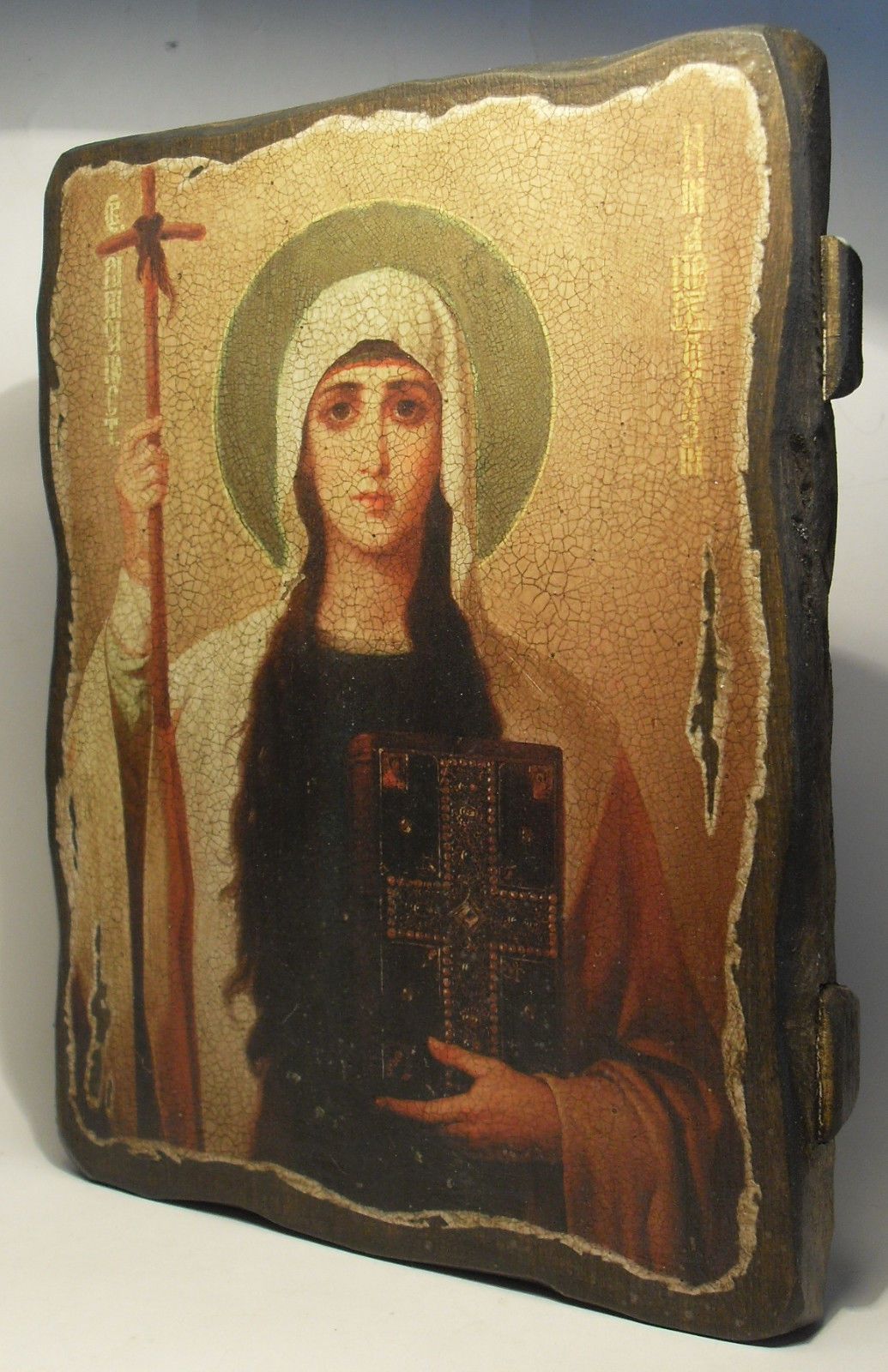 1035x1600 Handmade Copy Ancient Icon Orthodox Church Prayer Icon St Nino