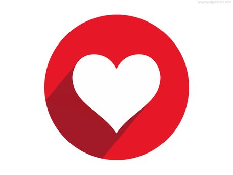456x342 Free Heart Shape Button And Icon