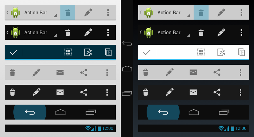 Actions андроид. Navigation Bar Android. Меню бар андроид. Action Bar. Элементы navigation Bar.