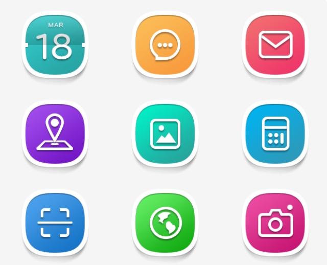 640x518 Android Mobile Phone App Icon Ui Design, Icon, Colorful Icon