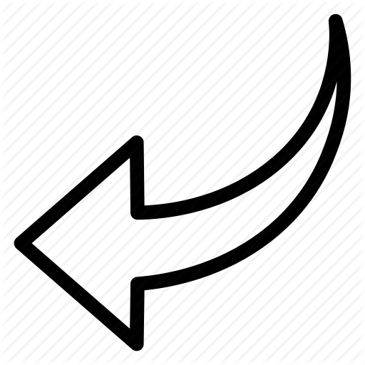 512x512 Arrow, Back, Curved, Previous Icon