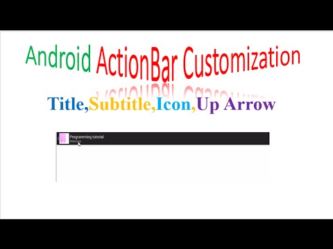 480x360 Android Actionbar Customization Title,subtitle,icon,back Arrow
