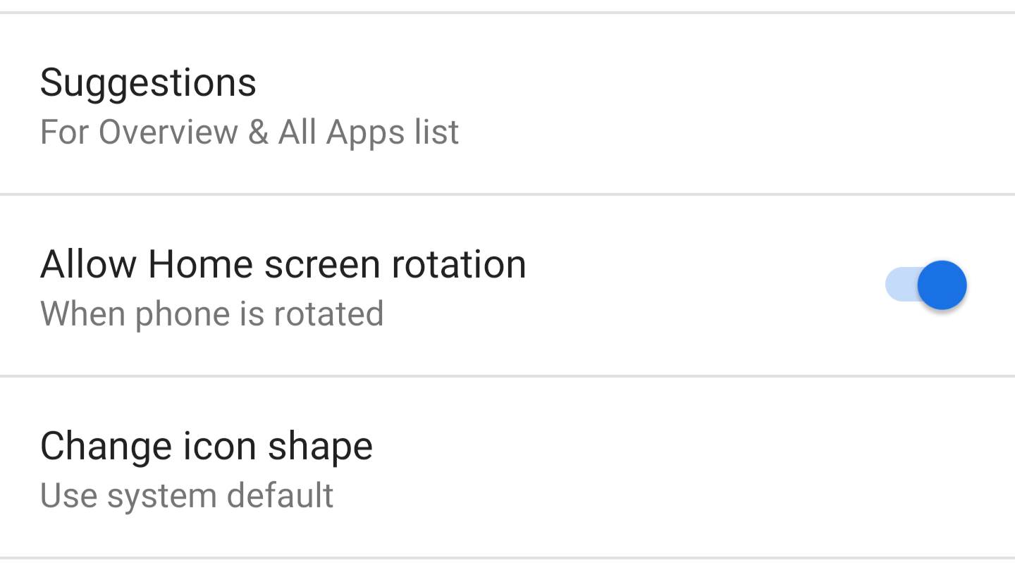 1440x809 Android P Brings The Home Screen Rotation Toggle Back