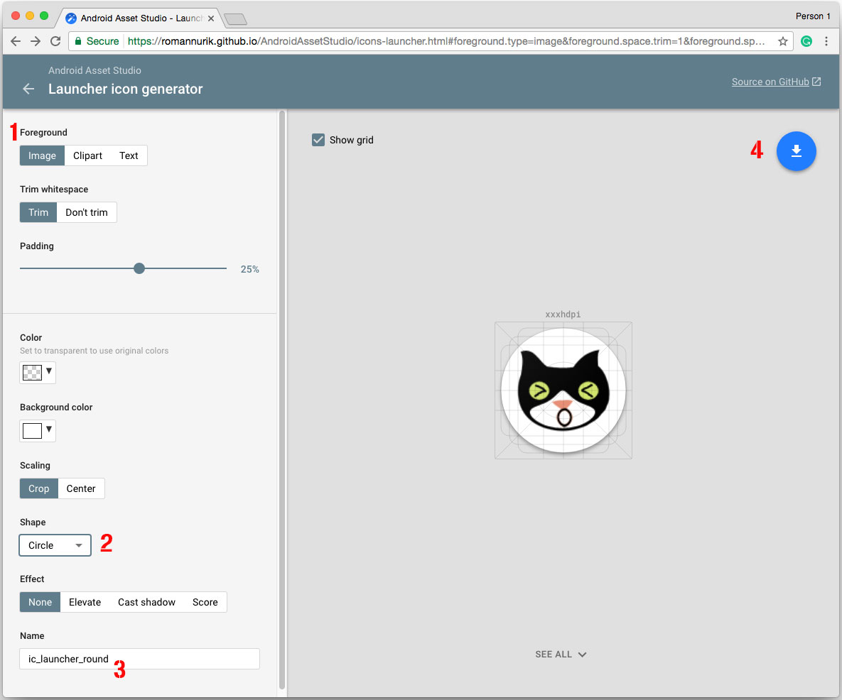 1185x986 Android Studio Create Custom Icons For Your Application Example