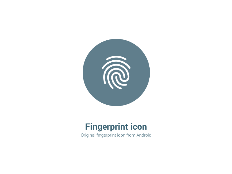 800x600 Android Fingerprint Icon