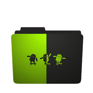 320x320 Creative Android Logo Folder Icon, Android Logo, Dancing Android