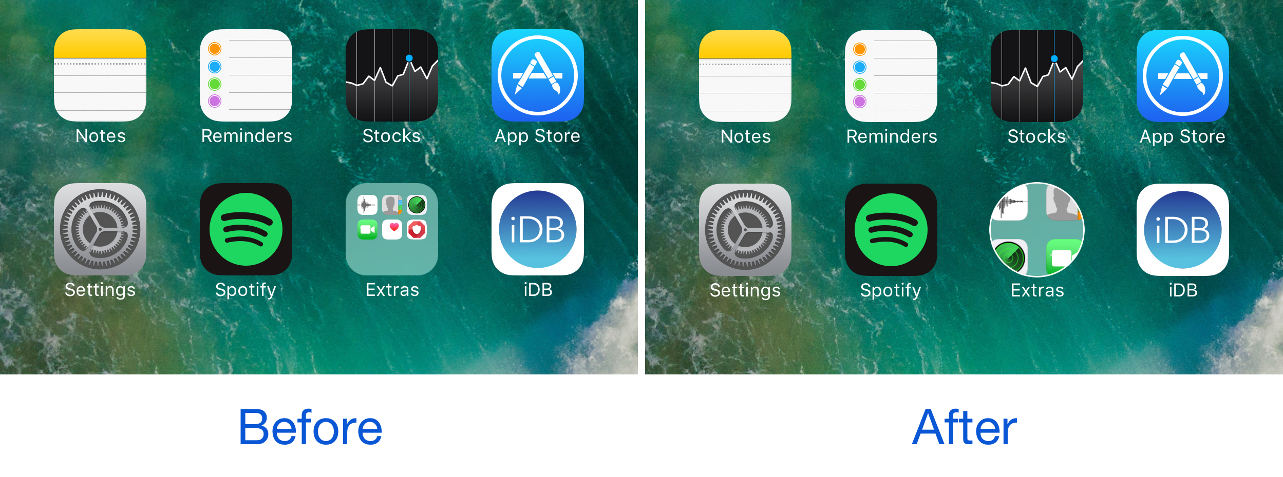 2498x930 Get Android Nougat Like Folder Icons With This Tweak