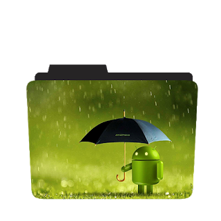 320x320 Android In The Rain Folder Icon, Android Logo, Android Doll Icon