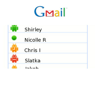 320x305 Gmail Turns On New Green Robot Icon For Online Status On Android