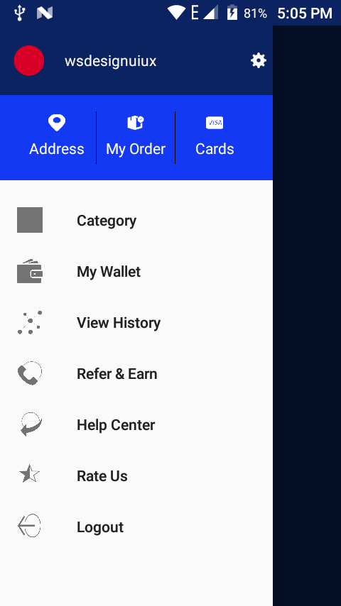 480x854 Android Navigationdrawer Icon Displays In Grayscale