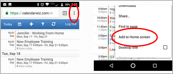 662x283 Add Mobile Calendar Icon To Phone Home Screen