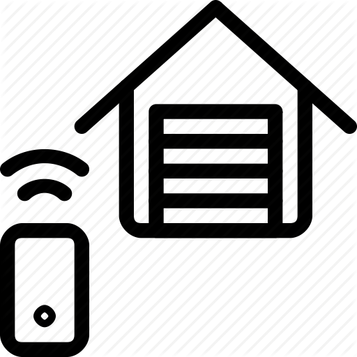 512x512 Garage, Home, House, Iphone, Remote, Smartphone, Wireless Icon