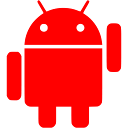 256x256 Red Android Icon