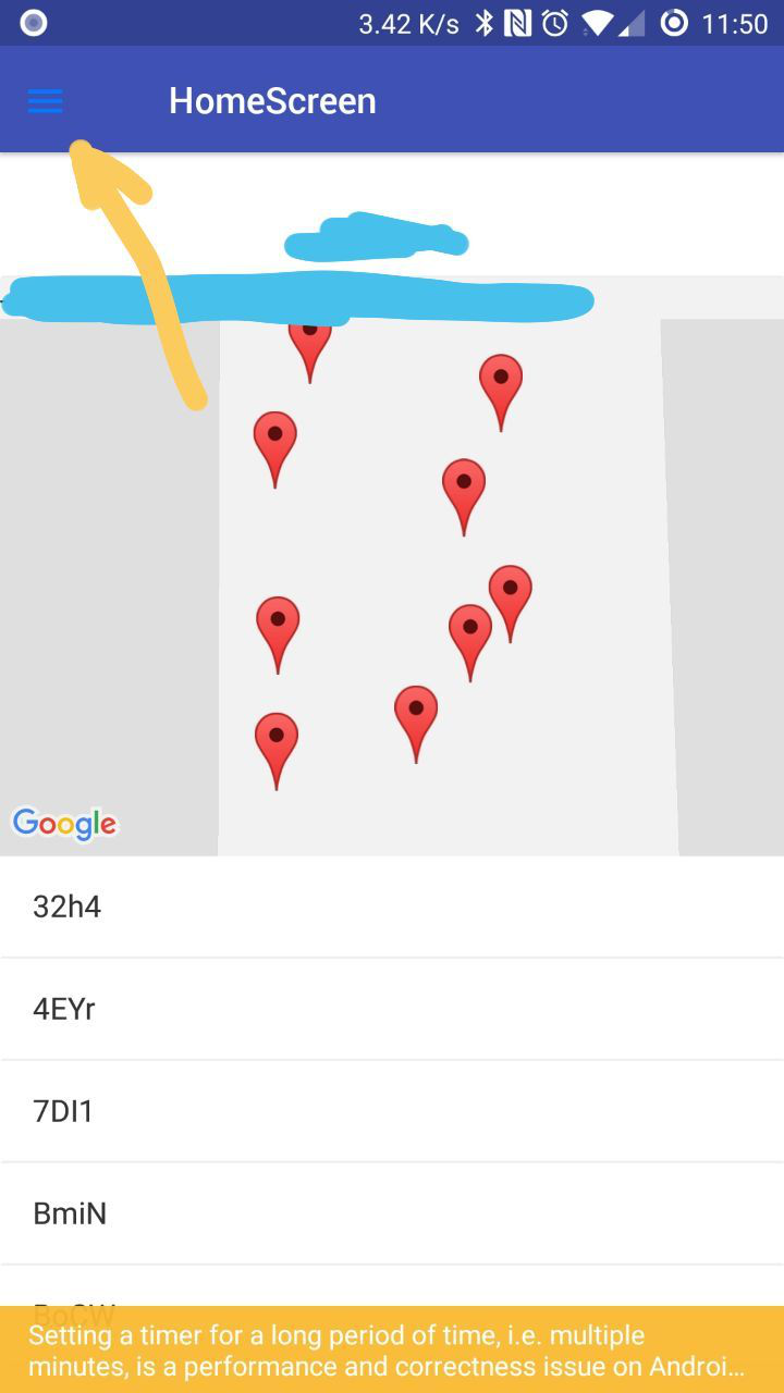 720x1280 Wrong Menu Icon Color In Android Issue