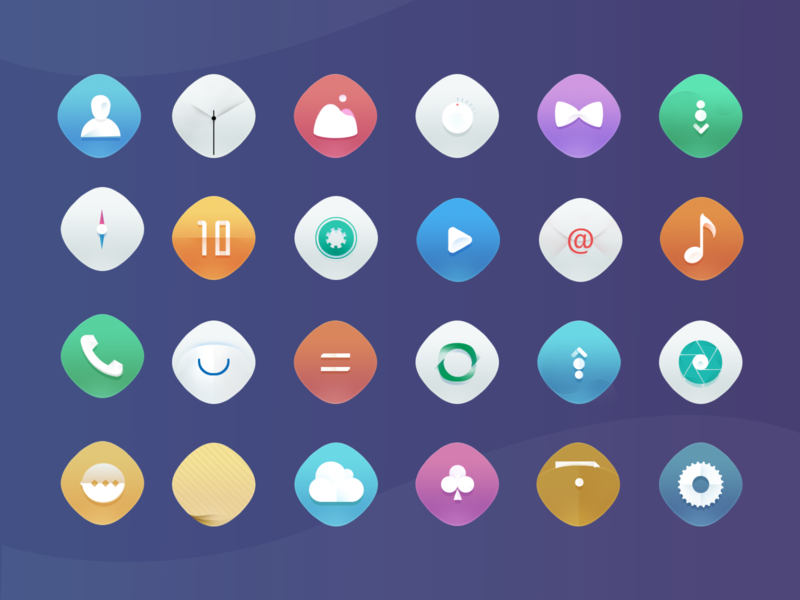 800x600 Android Theme Origami Style Icon Design