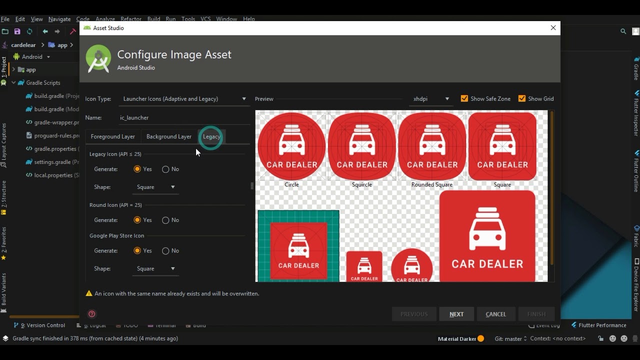 1280x720 Car Dealer Android App Icon Change